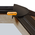 Picture of Alukap-XR Roof Lantern Radius End Cap Brown
