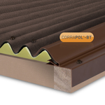 Picture of Corrapol-BT Rigid Rock n Lock Side Flashing 6m Brown