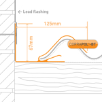 Picture of Corrapol-BT Rock n Lock Wall Flashing Green 3m