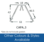 Picture of Capa - Glazing Bar Top Cap